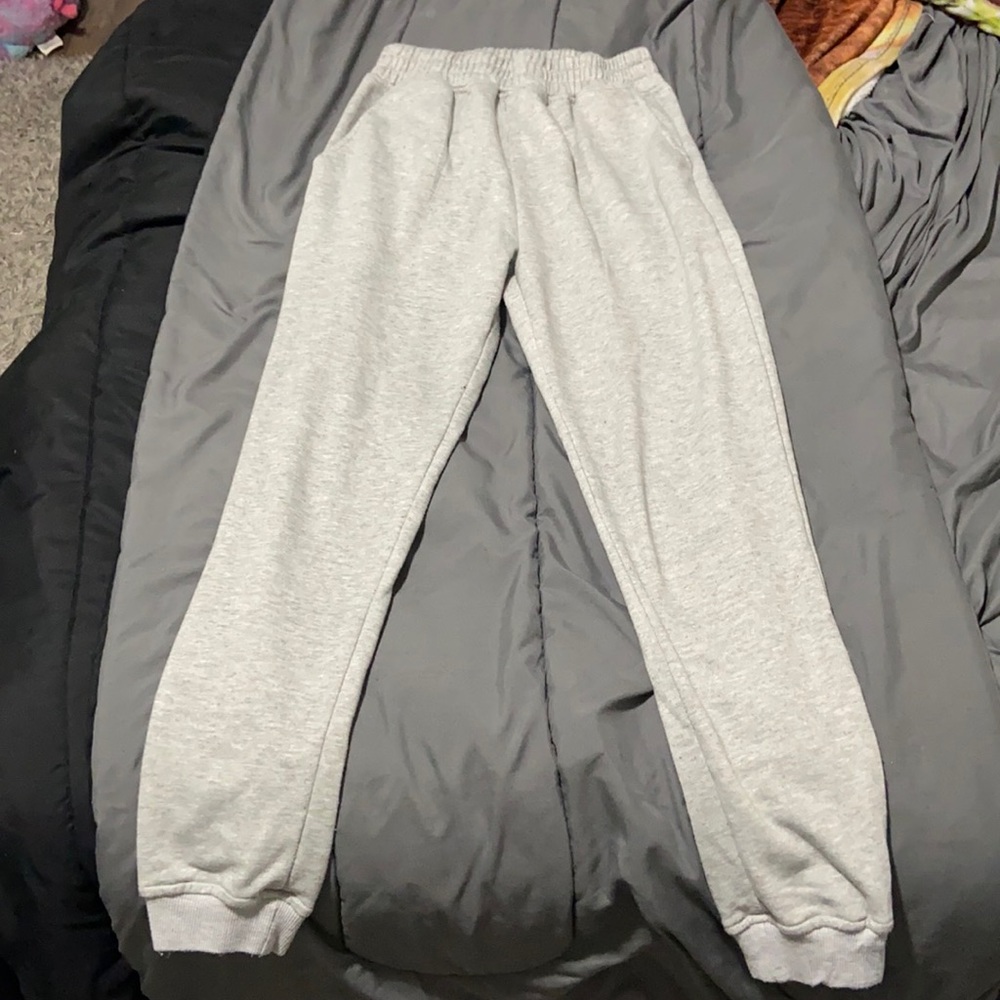 Grey sweatpants